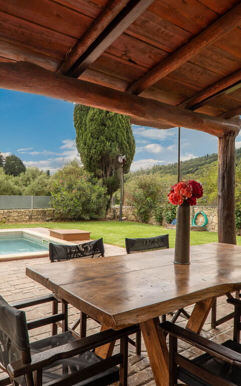 Villa Vrisses: Balcony / Terrace / Patio, Outdoor, Pool