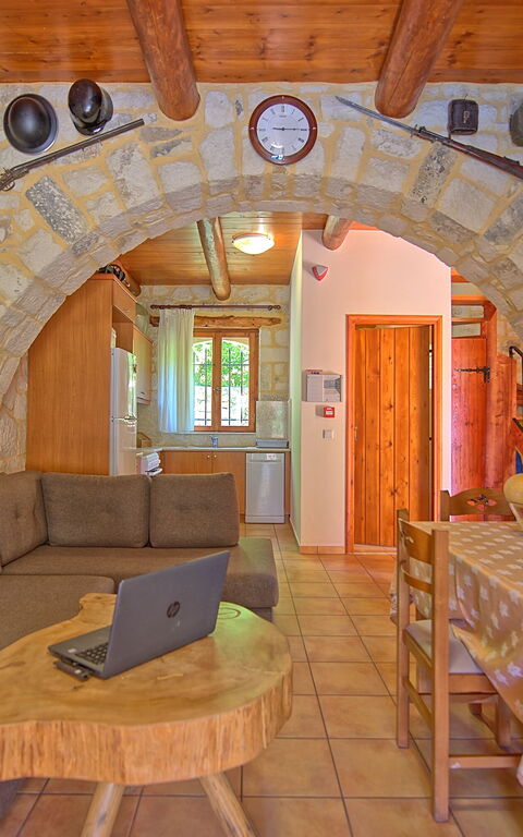 Villa Nipos: Dining Room, Kitchen, Living Room