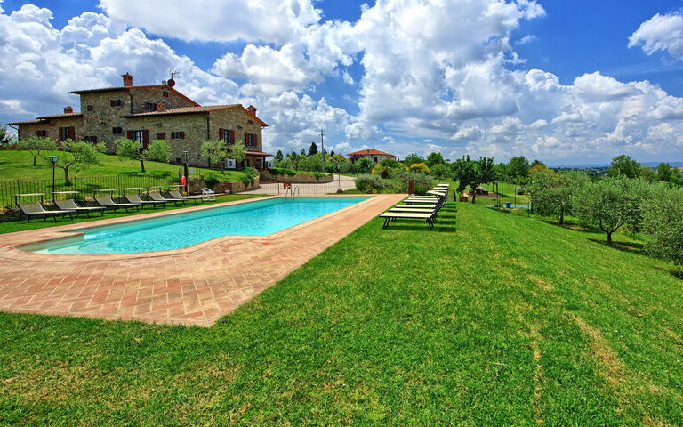 Villa Farneta: Building Exterior, Garden, Pool