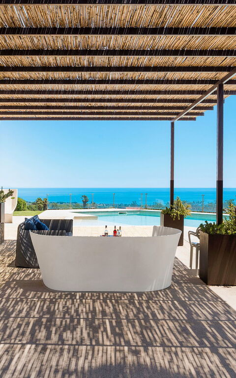 Villa Torre Etnea: Balcony / Terrace / Patio, Building Exterior, Outdoor, Pool