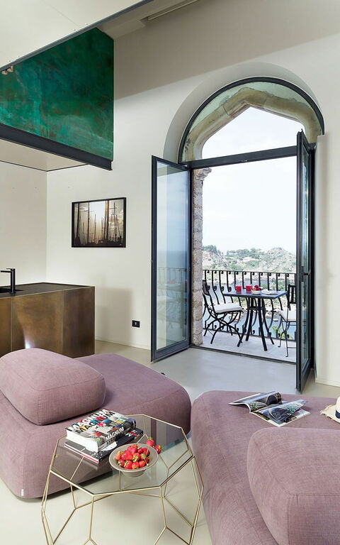 Torre Isola Bella: Dining Room, Kitchen, Living Room