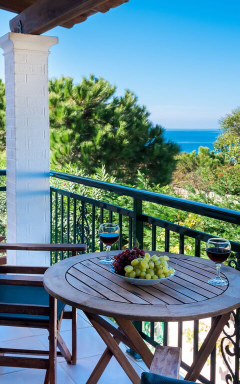 Beachfront Villa Rania: Balcony / Terrace / Patio, Outdoor