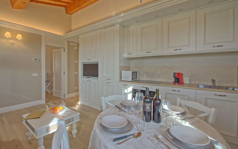 Accommodation Sole Di Vino - 2: Dining Room, Kitchen, Living Room