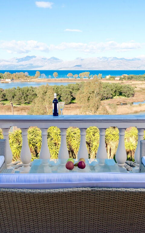 Villa Corfu Panorama: Balcony / Terrace / Patio, Scenic View