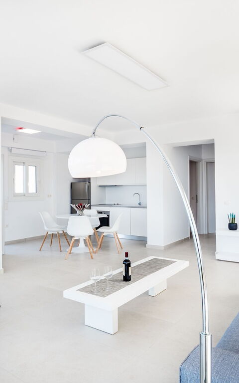 Villa Athena: Dining Room, Kitchen, Living Room
