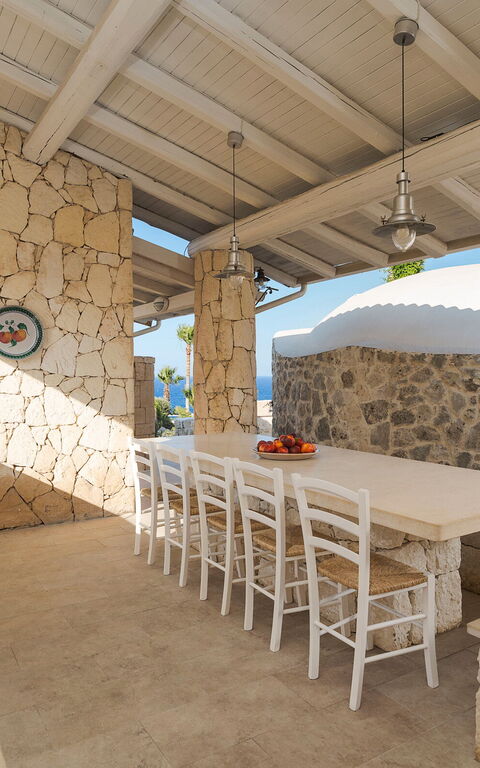 Villa Del Mito: Balcony / Terrace / Patio, Building Exterior, Kitchen, Outdoor