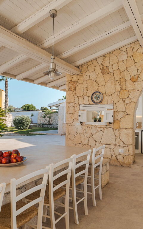 Villa Del Mito: Balcony / Terrace / Patio, Building Exterior, Kitchen, Outdoor