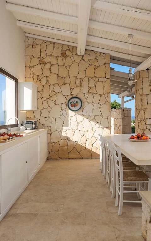 Villa Del Mito: Balcony / Terrace / Patio, Building Exterior, Kitchen, Outdoor