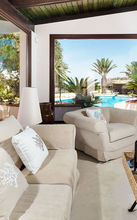 Villa Cala Mancina: Living Room