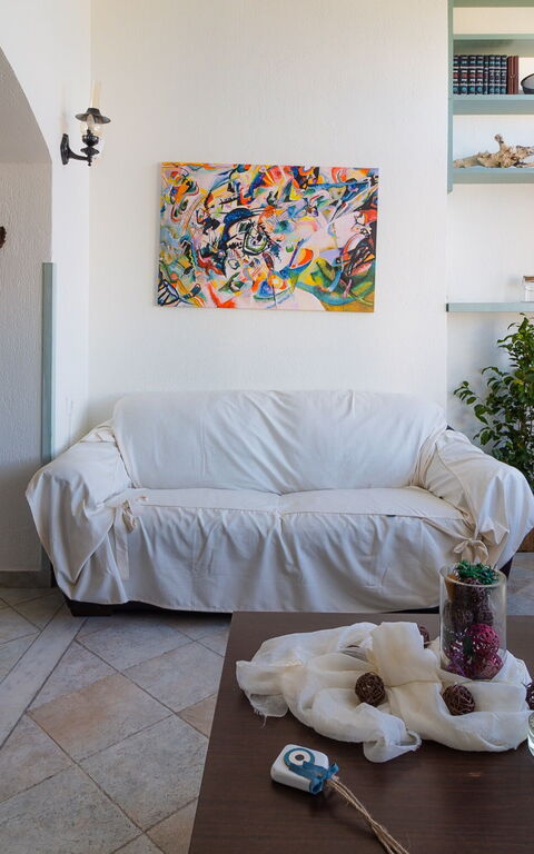 Beach Villa Athanasia: Living Room
