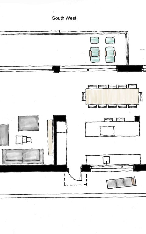 Villa Bluewhite: Planimetry