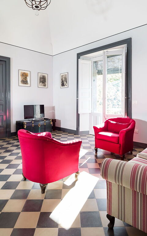 Villa Nerello: Living Room