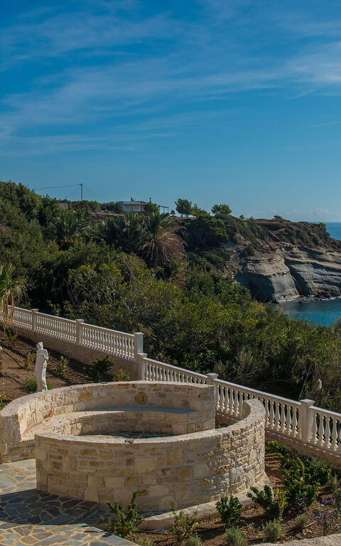 Villa Kalliste: Balcony / Terrace / Patio, Garden, Scenic View