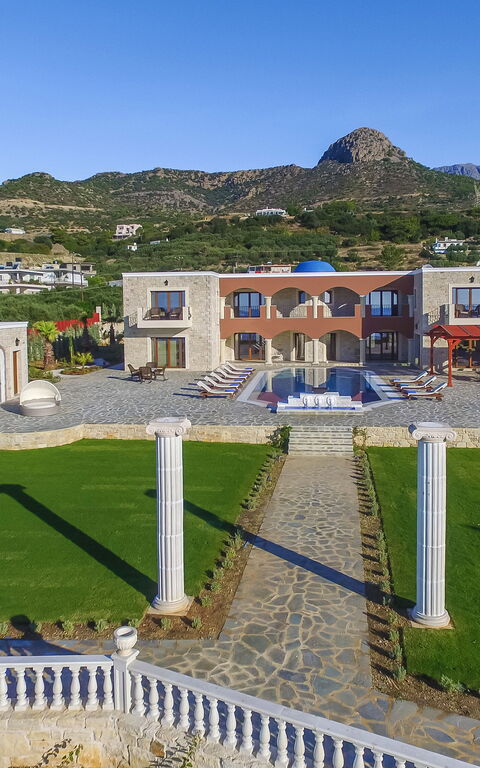 Villa Kalliste: Building Exterior, Garden, Pool