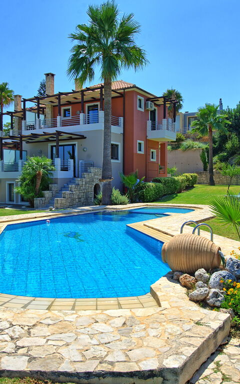 Villa Myrtia: Building Exterior, Garden, Outdoor, Pool, Summer