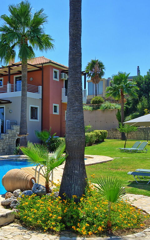 Villa Myrtia: Garden, Outdoor, Pool, Scenic View, Summer