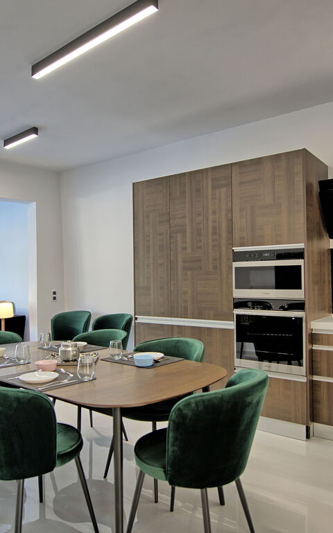 Casa Cafenio: Dining Room, Kitchen, Living Room