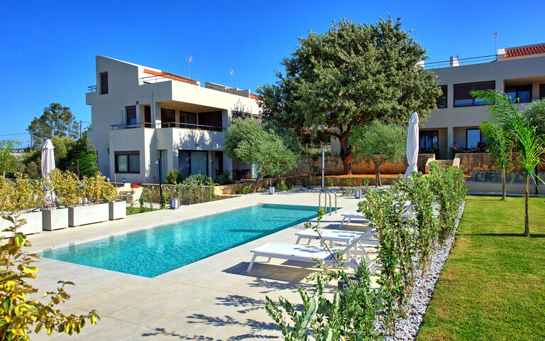 Iris: Building Exterior, Garden, Outdoor, Pool