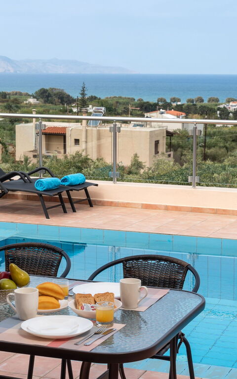 Villa Stratianna: Balcony / Terrace / Patio, Building Exterior, Outdoor, Pool, Scenic View