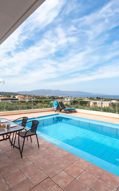 Villa Stratianna: Balcony / Terrace / Patio, Building Exterior, Outdoor, Pool, Scenic View