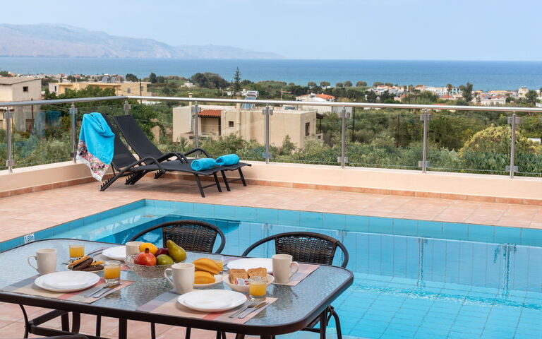 Villa Stratianna: Balcony / Terrace / Patio, Building Exterior, Outdoor, Pool, Scenic View