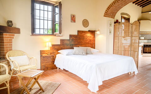 Accommodation Capanna: Bedroom, Living Room