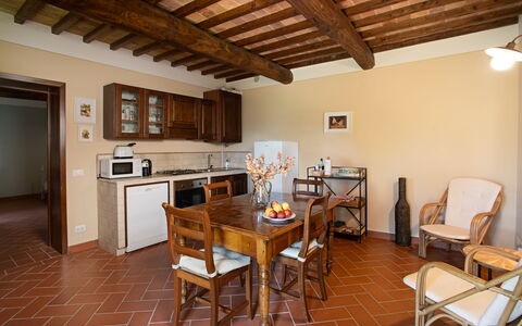 Accommodation Carro: Dining Room, Kitchen, Living Room