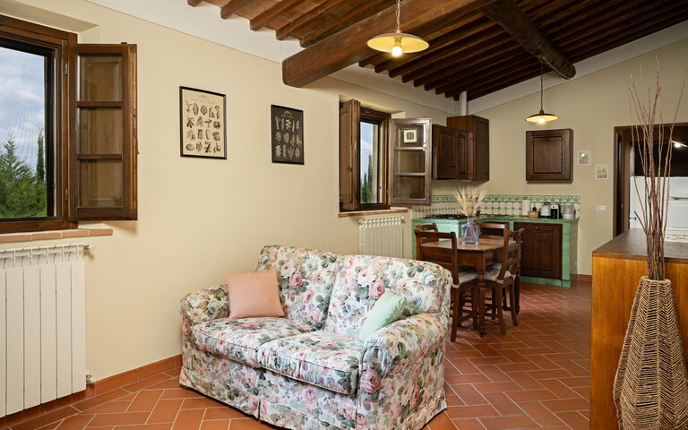 Accommodation Torri: Dining Room, Kitchen, Living Room