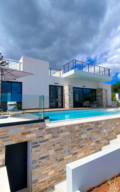 Villa Kallos: Building Exterior, Outdoor, Pool