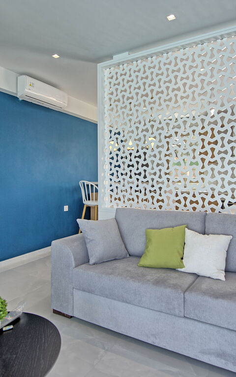 Villa Silentium Ionia: Living Room