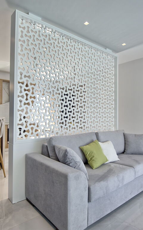 Villa Silentium Ionia: Living Room