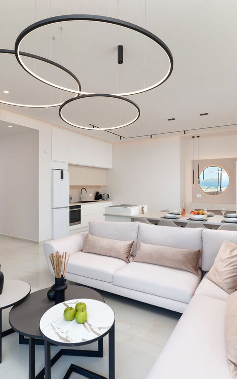 Seaview Lux: Kitchen, Living Room
