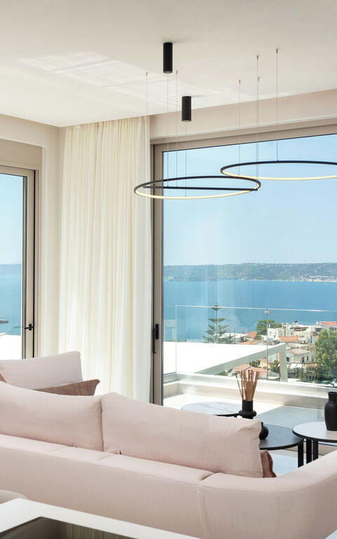 Seaview Lux: Kitchen, Living Room