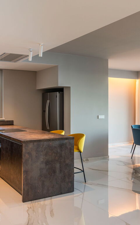 Baya Bella: Dining Room, Kitchen