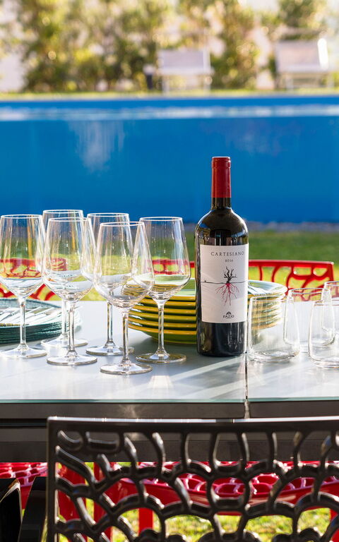 Villa Dolce: Building Exterior, Food, Garden, Outdoor, Pool