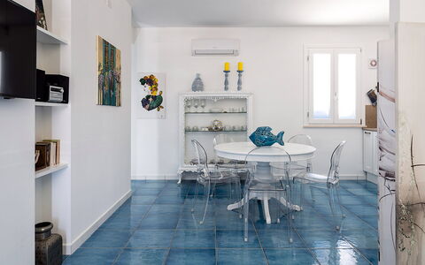 Accommodation Riccio: Dining Room, Kitchen