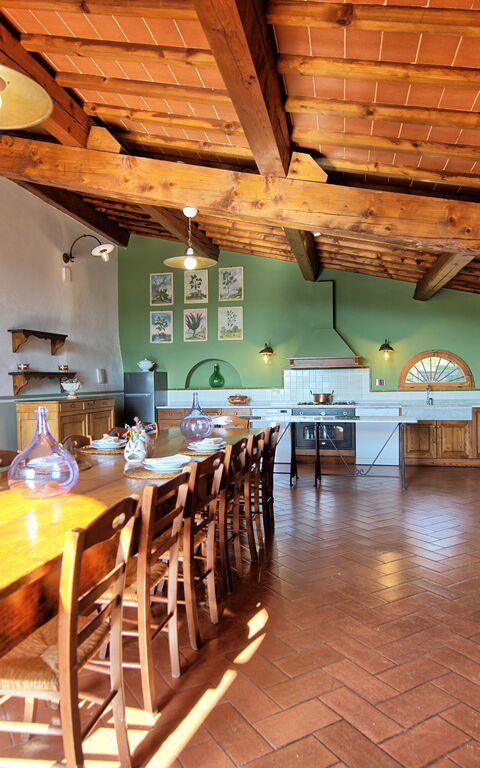 Villa Cona: Dining Room, Kitchen, Living Room