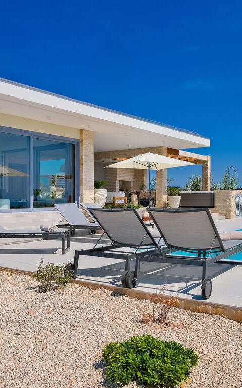 Villa Steropa: Balcony / Terrace / Patio, Building Exterior, Pool