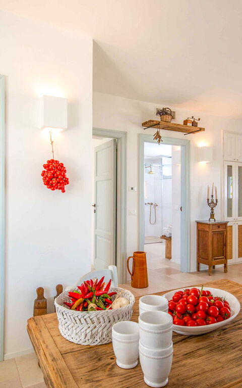 Masseria Lamacerase: Dining Room, Living Room