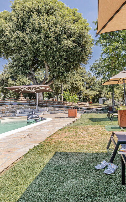 Chateau La Siroque: Building Exterior, Garden, Outdoor, Pool