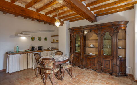 Accommodation Varisio: Dining Room, Kitchen, Living Room