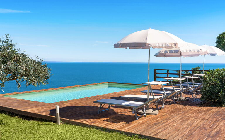 Villa Coralia: Building Exterior, Garden, Outdoor, Pool, Scenic View