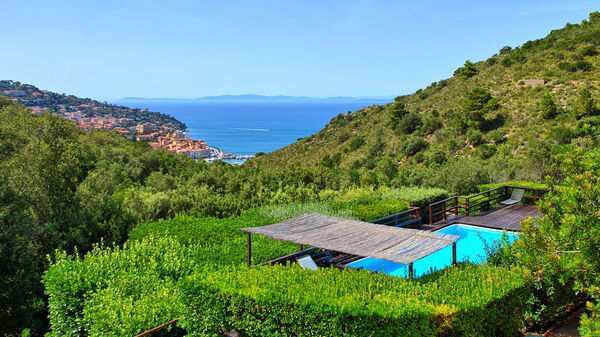 Casale Argentario: Outdoor, Pool, Scenic View