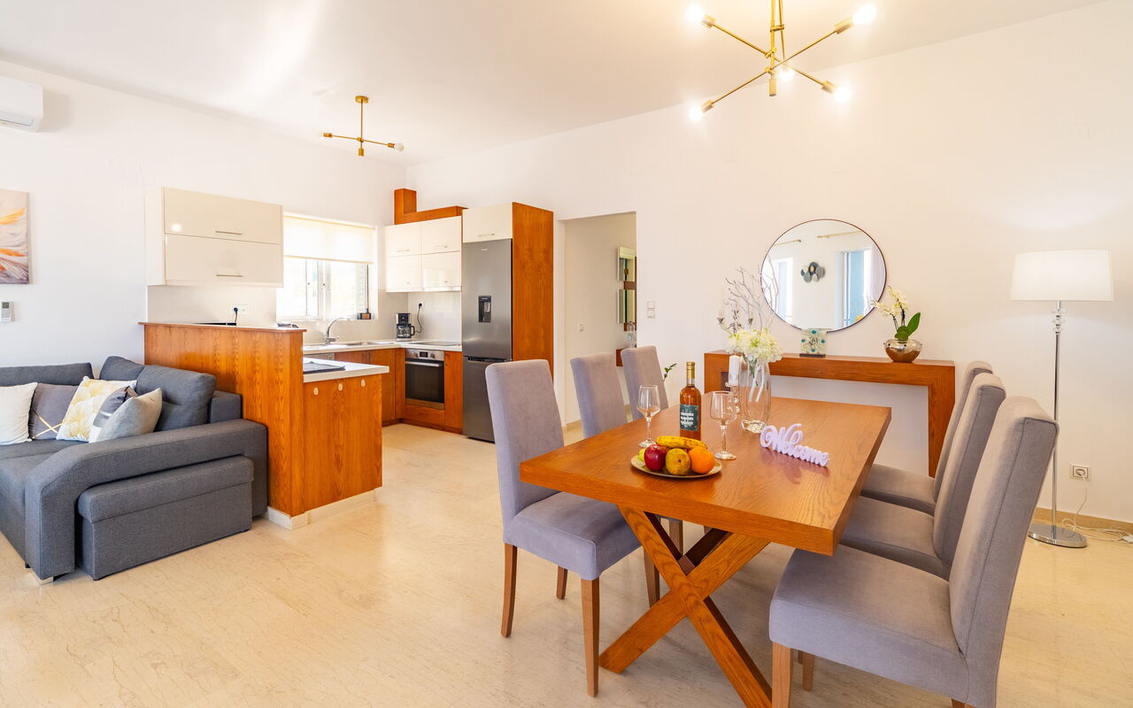 Accommodation Christianna Apartments 1: Dining Room, Kitchen, Living Room