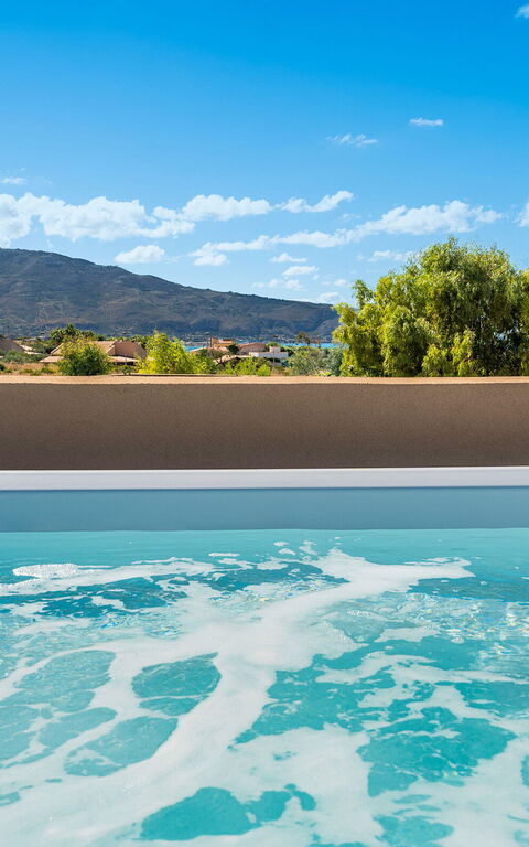 Villa Castalia: Building Exterior, Hot Tub, Outdoor, Scenic View