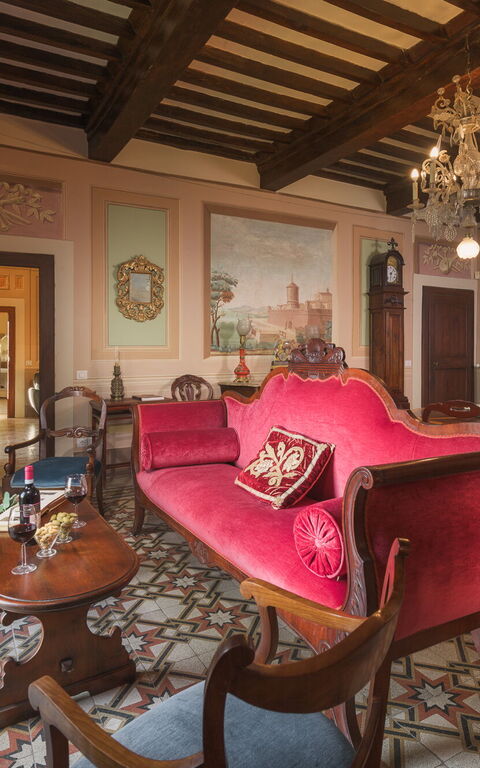 Villa Laparelli Pitti: Living Room