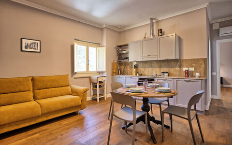 Accommodation Borgo Ariano 20: Dining Room, Kitchen, Living Room