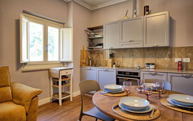 Accommodation Borgo Ariano 20: Dining Room, Kitchen, Living Room