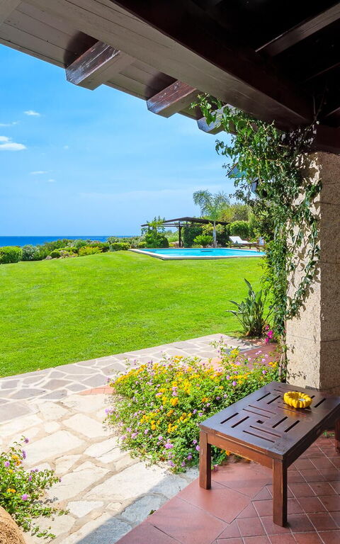 Villa Silenis: Balcony / Terrace / Patio, Building Exterior, Garden, Outdoor, Pool, Scenic View