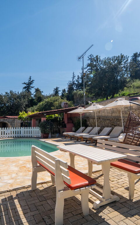 Villa Nikolas: Balcony / Terrace / Patio, Building Exterior, Outdoor, Pool